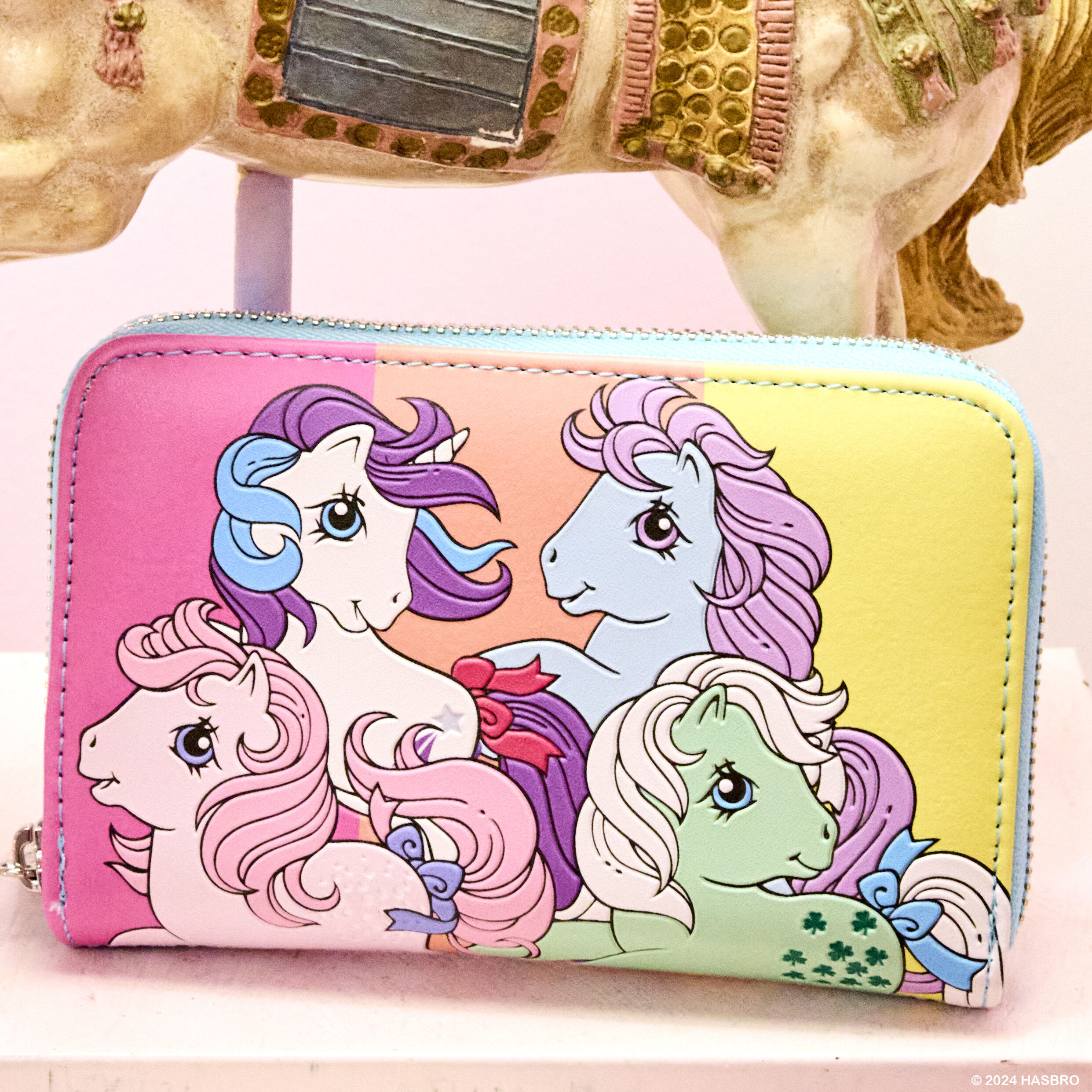 My Little Pony Color Block Zip Around Wallet | Loungefly